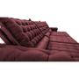 Imagem de Sofá Retrátil e Reclinável 3,85m Molas Ensacadas Cama inBox Big Space com Bordado 3D Velusoft Vinho