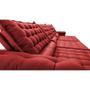 Imagem de Sofá Retrátil e Reclinável 3,85m Molas Ensacadas Cama inBox Big Space com Bordado Velusoft Vermelho