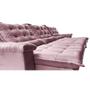 Imagem de Sofá Retrátil e Reclinável 4,15m Cama inBox Big Fresh com SoftGelD40 Velupluma Rose