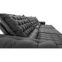 Sofá Retrátil e Reclinável 4,15m Molas Ensacadas Cama inBox Big Space com Bordado 3D Velusoft Cinza Imagem de Sofá Retrátil e Reclinável 4,15m Molas Ensacadas Cama inBox Big Space com Bordado 3D Velusoft Cinza
