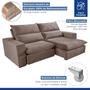 Imagem de Sofa Retrátil e Reclinável 5 Lugares 290cm Porto Celflex