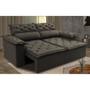 Imagem de Sofá Retrátil e Reclinável Cama inBox Compact 1,50m Tecido Suede Velusoft Café