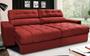 Imagem de Sofá Retrátil e Reclinável com Molas Ensacadas Cama inBox Master 2,32m Tecido Suede Vermelho 