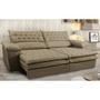 Imagem de Sofá Retrátil e Reclinável Molas Ensacadas Cama inBox Botonê 2,92m Espuma Viscoelástico Suede Castor