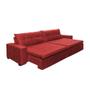 Imagem de Sofá Retrátil e Reclinavel Oklahoma 2,02 Mts Com Molas e Pillow no Assento Tecido Suede Vermelho - Cama InBox