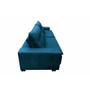 Imagem de Sofá Retrátil e Reclinavel Oklahoma 2,52m Com Molas e Pillow no Assento Tecido Suede Azul