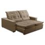 Imagem de Sofa Retratil Reclinavel 2 Lugares 1,80m Atlantis Veludo Capuccino LansofBR