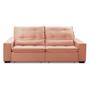 Imagem de Sofa Retratil Reclinavel 2 Lugares 1,80m Atlantis Veludo Rose LansofBR