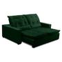 Imagem de Sofa Retratil Reclinavel 2 Lugares 1,90m Atlantis Veludo Verde Folha LansofBR