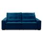 Imagem de Sofa Retratil Reclinavel 2 Lugares 2,10m Atlantis Veludo Azul LansofBR