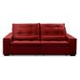 Imagem de Sofa Retratil Reclinavel 2 Lugares 2,10m Atlantis Veludo Bordô LansofBR