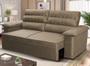 Imagem de Sofá Retrátil Reclinável 2 lugares com molas 1,80m Quantum Suede Velut Tabaco - King House