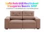 Sofá Retrátil Reclinável 3 Lugares Suede - Phormatta Evolution SMP Imagem de Sofá Retrátil Reclinável 3 Lugares Suede