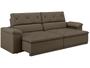 Sofá Retrátil Reclinável 3 Lugares Veludo Caribe - Flexforma Estofados Imagem de Sofá Retrátil Reclinável 3 Lugares Veludo Caribe