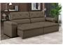 Sofá Retrátil Reclinável 3 Lugares Veludo Caribe - Flexforma Estofados Imagem de Sofá Retrátil Reclinável 3 Lugares Veludo Caribe