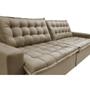 Imagem de Sofá Retrátil Reclinável e Cama 2,15m Cama inBox Flex Suede Velusoft Bege