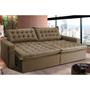 Imagem de Sofá Retrátil Reclinável e Cama 2,15m Cama inBox Flex Suede Velusoft Castor