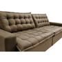 Imagem de Sofá Retrátil Reclinável e Cama 2,15m Cama inBox Flex Suede Velusoft Castor