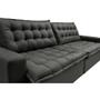 Imagem de Sofá Retrátil Reclinável e Cama 2,15m Cama inBox Flex Suede Velusoft Cinza