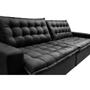 Imagem de Sofá Retrátil Reclinável e Cama 2,95m Cama inBox Flex Suede Velusoft Preto