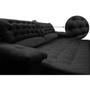 Imagem de Sofá Retrátil, Reclinável Molas Ensacadas Cama inBox Botonê 2,72m Espuma Viscoelástico Suede Preto