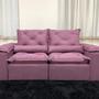 Imagem de Sofá Retrátil Reclinável Veludo 2,30m Design Elegante Athenas Premium