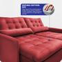 Imagem de Sofá Sem Caixa 1,80m SoftGel Celeste. Velusoft Cama inBox