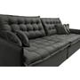 Sofá Sem Caixa Retrátil Reclinável 2,95m Cama inBox Versátil com Pillow Top e Molas Velusoft Cinza Imagem de Sofá Sem Caixa Retrátil Reclinável 2,95m Cama inBox Versátil com Pillow Top e Molas Velusoft Cinza