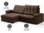 Imagem de Sofá Sideral Retrátil e Reclinável com Molas no Assento 2,50m Velosuede - NETSOFAS