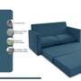 Imagem de Sofá Simi 2 em 1 Sofá Cama 1.55m Estofama