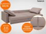 Imagem de Sofá Tango 2,00m sem caixa, Retrátil e Reclinável Velosuede Marrom - NETSOFAS