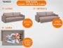Imagem de Sofá Tango 2,00m sem caixa, Retrátil e Reclinável Velosuede Marrom - NETSOFAS