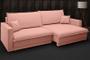 Imagem de Sofá Tango 2,00m sem caixa, Retrátil e Reclinável Velosuede Rose - NETSOFAS