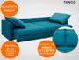 Imagem de Sofá Tango 2,00m sem caixa, Retrátil e Reclinável Velosuede Royal - NETSOFAS