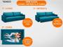 Imagem de Sofá Tango 2,00m sem caixa, Retrátil e Reclinável Velosuede Royal - NETSOFAS