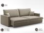 Imagem de Sofá Tango 2,00m sem caixa, Retrátil e Reclinável Veludocristal Fendi - NETSOFAS