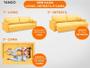 Imagem de Sofá Tango 2,20m sem caixa, Retrátil e Reclinável Velosuede Canario - NETSOFAS