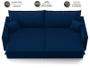 Imagem de Sofá Tango 2,20m sem caixa, Retrátil e Reclinável Veludocristal Azul Marinho - NETSOFAS