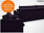 Imagem de Sofá Tango 2,60m sem caixa, Retrátil e Reclinável Velosuede Preto - NETSOFAS