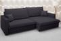 Imagem de Sofá Tango 2,60m sem caixa, Retrátil e Reclinável Velosuede Preto - NETSOFAS
