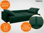 Imagem de Sofá Tango 2,60m sem caixa, Retrátil e Reclinável Velosuede Verde - NETSOFAS