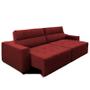 Imagem de Sofá Top Lubeck 210 Cm 3 Lugares Retrátil e Reclinável Suede Vermelho  Sofá na Web