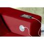 Imagem de Sofá USB, 5 Lugares SMART Retrátil, Reclinável 3,02 Metros, Tecnologia Carregamento 3 portas Vermelho
