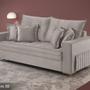 Imagem de Sofa vicam c/ almofadas 2m- 5033 bege