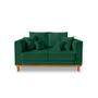 Imagem de Sofá Viena Beny 2 Lugares Suede Verde