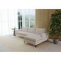 Imagem de Sofá Viena com Chaise 2,40m em Bouclé Sheep Gold Bege - Home Mobily