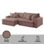 Imagem de Sofá Zen Veludo 02 Módulos 100 cm B15 Meu Sofá Online