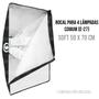 Imagem de Softbox 50x70 Greika Quadruplo para Lampadas com Suporte de parede e Teto WF-806F