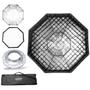 Imagem de Softbox Bowens Com Grid Colmeia Godox 120cm Octagonal Para Flash Tocha