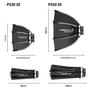 Imagem de Softbox Octagonal 30cm/55cm com Grade de Favo de Mel para Flash LED - Bowens Mount